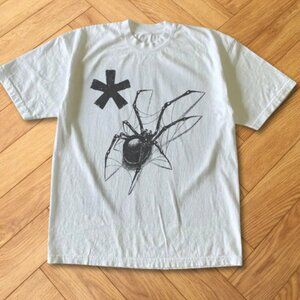 White Y2K Spider Graphic Tee Dark Minimal Aesthetic Shirt